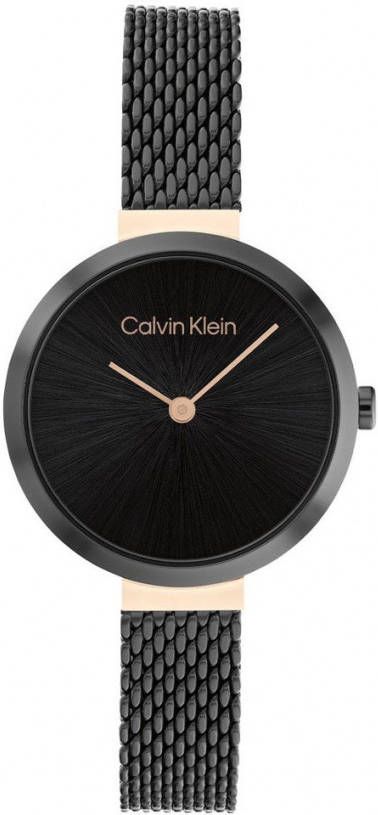 Calvin Klein Kwartshorloge Minimalistic T Bar Mesh 28 mm, 25200084 online kopen