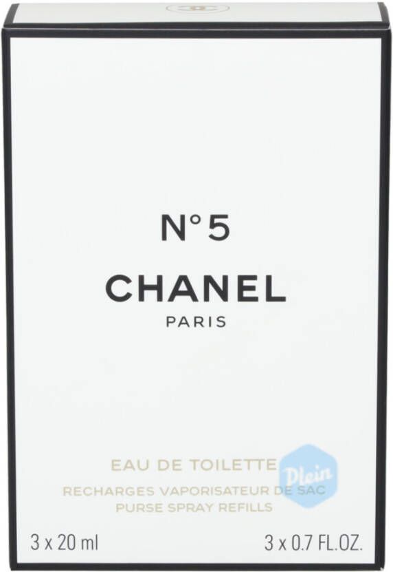 CHANEL EAU DE TOILETTE TASVERSTUIVER NAVULLING SET VAN 3