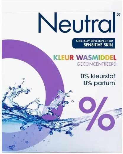 Neutral Parfumvrije waspoeder 4 stuks 180 wasbeurten 180 wasbeurten